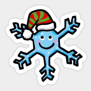 cute blue snowflake Sticker